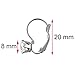 Charisma 8mm Stainless Steel CZ Cubic Zirconia Round Drop Leverback Earrings (Steel)