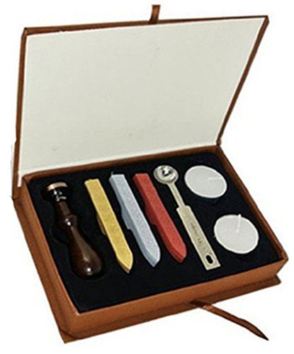 Vintage Wolf Direwolf Custom Picture Logo Wedding Invitation Wax Seal Sealing Stamp Rosewood Handle Sticks Melting Spoon gift Box Set Kit - Thumbnail 2