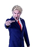 Republican Trump Costume Jacket, Tie, Wig & Pin