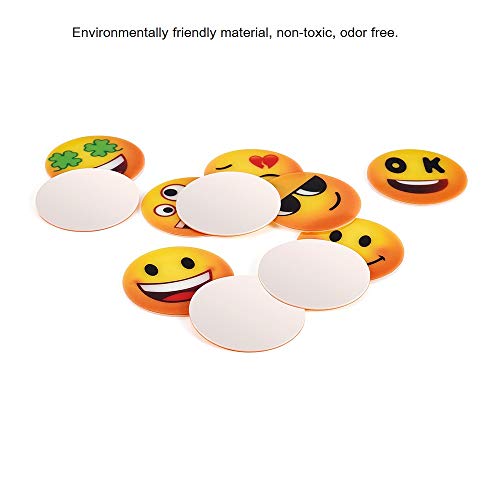 Wine Glass Markers 60pcs Funny Emoji Icons Stickers Decorative Wine Glasses Tags Wine Charm Drink Marker, Wine Accessories Gift, Personalized Your Drink, Reusable