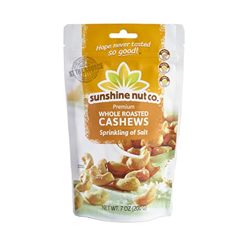Sunshine Nut Company 'Sprinkling of Salt' Cashews, Peanut Free, Gluten Free, GMO Free, 7 oz, Pack of 2 - Image 3