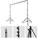 Julius Studio Photo Studio Backdrop Support System Kit Black Muslin Backdrop and Background
