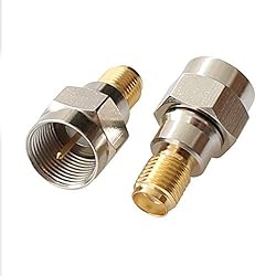 exgoofit F Type to SMA Male Female Coax Connector