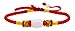 Handmade Lucky Knot Oval Bead Red String Bracelet, Good for Wealth and Love, Kabbalah Bracelet
