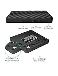 Unidad externa CD DVD USB 3.0 portátil de alta velocidad de transferencia de datos DVD unidad + + + RW unidad óptica grabadora para ordenador portátil PC de sobremesa