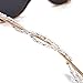 Kalevel Eyeglass Chain Holder Glasses Strap Beaded Sunglass Chain Women with Bonus 2pcs Anti Slip Eyewear Retainer (White)