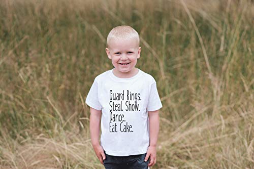 7 ate 9 Apparel Toddler Boy's Funny Ring Bearer Wedding T-Shirt 2T Black - Thumbnail 4