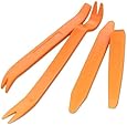 KLTECH 4Pcs Auto Door Clip Panel Trim Removal Tool Kits for Car Dash Radio Audio Installer Pry Tool