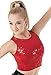Balera Dance Racerback Crop Top Sequin Spandex Tank