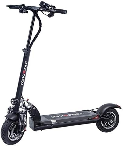 NANROBOT D5+ 2.0 Foldable Lightweight 2000W Electric Scooter with Top Speed of 40 MPH andTraveling up to 50 Miles Range - Black+Red (Pro Scooter)