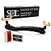 SOL Universal Violin Shoulder Rest with 2 Rosin Stones - Adjustable Collapsible Fiddle Pad with Gel Feet for 3/4 and 4/4 Violins