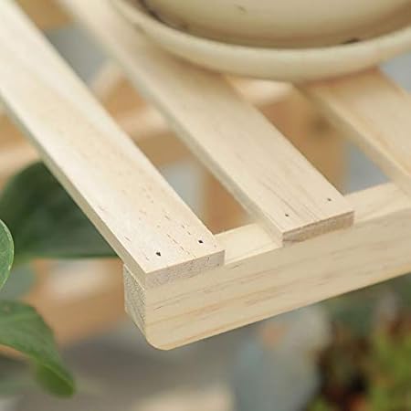 HBY Estante tridimensional de plantas de cuatro plantas, superior ...