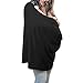 Breastfeeding Cover Infinity Scarf - Nursing Cover Converts to Multi-Use Baby Car Seat Canopy, Stroller Cover, High Chair and Shopping Cart Liner - Black