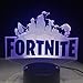 Fort-nite Game Logo 3D LED Lamp Light RGBW Changeable Mood Lamp 7 Colors Light Base Cool Night Light for Birthday Holiday Gift