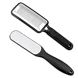 Fairyland 2 PCS Foot File,Colossal Foot Rasp and Dual Sided Foot File Professional Pedicure Rasp Tools Stainless Steel Feet Corn Callus Remover