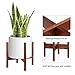 MoonLa Plant Stand Mid Century Wood Flower Pot Holder Display Potted Plant Holder Rack Rustic Planter Stand Up to 12 Inch (Plant and Pot NOT Included), Brown