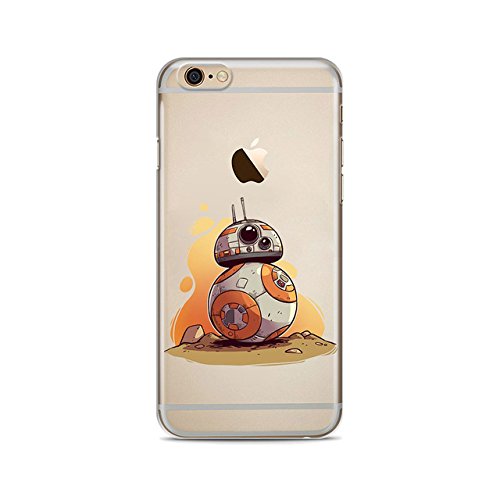 Orange Star Wars iPhone X Case White BB-8 Droid 10 Cover Astromech Robot Robotic Silver Round Sphere Cartoon Character Fantasy TV Show Movie, Silicone