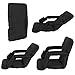 ZENY Set of 2 Portable Stadium Seat Chair for Bleachers or Benches,Folding Reclining Seat Black Bleachers 5 Positions,Padded Cushion Backs and Armrest Support and Bottle Pocket (Black 2 Set)