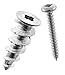 120 Pieces - 60 Screws (#8), 60 Self Drilling Zinc Drywall Anchors - 50 Pound Capacity