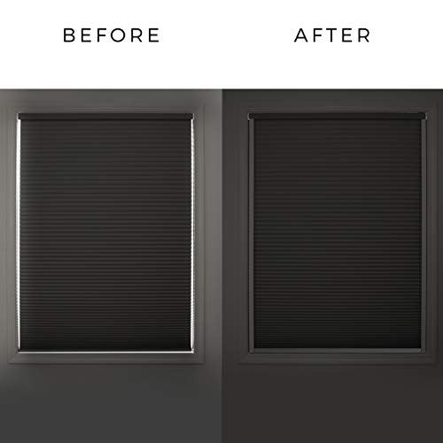 Sleepy Time Tracks-block light along the sides of blackout shades (White, 60 inch with bottom track) - Thumbnail 7