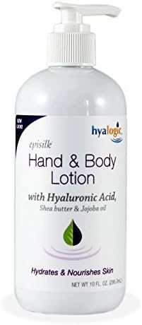 Hyalogic Episilk Hand &amp; Body Lotion - With Hyaluronic Acid - Shea Butter - Jojoba Oil - HA Hydrates And Nourishes Skin - 10 ounces by Hyalogic