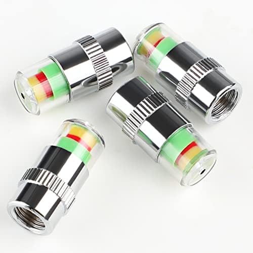 Ouzorp Car Tire Caps Pressure Monitor Valve Stem Caps [35PSI