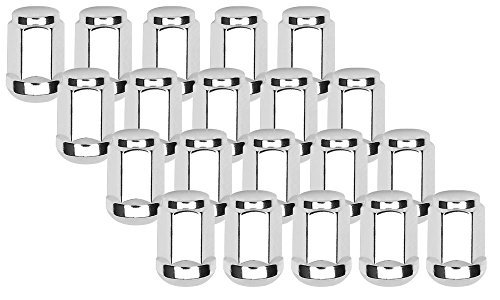 Honda/Acura O.E Style Radius Seat Chrome Lug Nut Installation Kit (20 Nuts) 12mm 1.50 Thread Pitch 1.37" Long - 19mm Hex