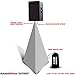SKRIMS Super Flexible Speaker Stand Cover - Four Way Stretch White Spandex DJ Scrim - 3-Sided Tripod Skirt - 360 Degree Coverage, Cable Management Pass-Thru and Travel Bag