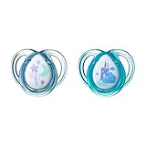 Tommee Tippee Closer to Natire Everyday Pacifier, BPA-Free, Bottle Shapped Nipple,&nbsp;&nbsp;0-6 Months, Boy, 2 Count&nbsp;&nbsp;(Colors May Vary)