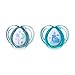 Tommee Tippee Every Day Pacifiers, Symmetrical Design, BPA-Free Silicone Binkies, 0-6m, 2-Count