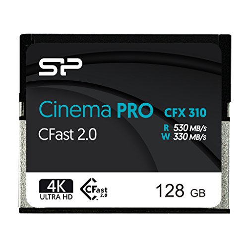 Silicon Power 256GB CFast2.0 CinemaPro CFX310 Memory Card, 3500X and up to 530MB/s Read, MLC, for Blackmagic URSA Mini, Canon XC10/1D X Mark II and More
