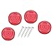 Revell Pinewood Derby Wheel & Axle Set, Red