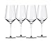 Miko Wine Decanter With 4 Wine Glasses, Hand Blown Lead Free Crystal Wine Decanter Set (Sphere/Indent)