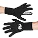 ZIPOUTE Neoprene Diving Gloves, 3MM Five Finger Wetsuit Gloves for Scuba-Diving，Snorkeling, Surfing, Kayaking, Cleaning Pond and All Water Activities for Men and Women