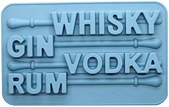 SILLYCONE Dapper Dippers 3D Ice Tray Molds With Plastic Sticks for Whisky Gin Vodka Rum (1)