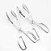 Kitchen Tongs, Set of 2 – 9 inch & 12 inch Food Tongs, Stainless Steel and Non-Stick Heat-Resistant Silicone Tips & Silicone Grips, Locking Cooking Tongs For Cooking, Serving, BBQ & Salad (Silver)