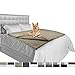 PetAmi Dog Blanket for Bed, XL Pet Blanket Large Dogs, Fleece Furniture Couch Cover Protector Sofa Car Crate Kennel, Soft Sherpa Cat Throw Plush Reversible Washable, Twin 60x80 Solid Taupe