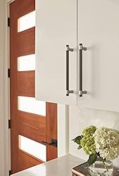 Amerock | Cabinet Pull | Matte Black/Satin Nickel