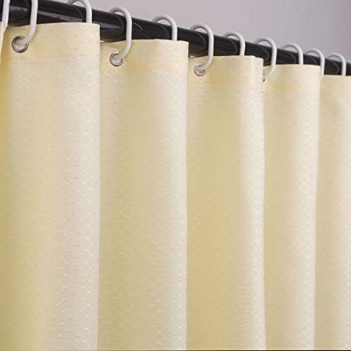 Ebecede Extra Long Fabric Shower Curtain 78 x 84, Shower Curtain for Bathroom 84 Inch Long, Creamy Yellow