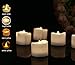 Homemory Cool White Flameless LED Tea Lights Candles, 200+Hour Battery Operated Fake Electric Votive TeaLights for Christmas, DIY Mood Lighting, Party, Holiday, Funeral, Home Decor, 12-Pack