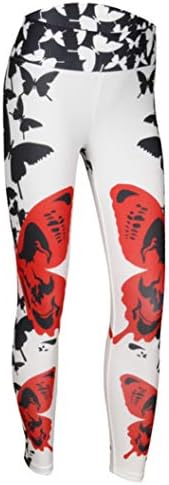 Women Fitness Leggings High Waist Push up Seamless Ankle-Length Sexy Workout Leggings Butterfly Print Gym Legging