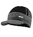 YOYEAH Men's Outdoor Newsboy Hat Winter Warm Thick Knit Beanie Cap Fleece Lined Skull Ski Cap with Visor Grey
