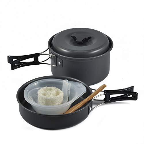 OuterEQ Camping Cookware Outdoor Mess Kit Camping Galore