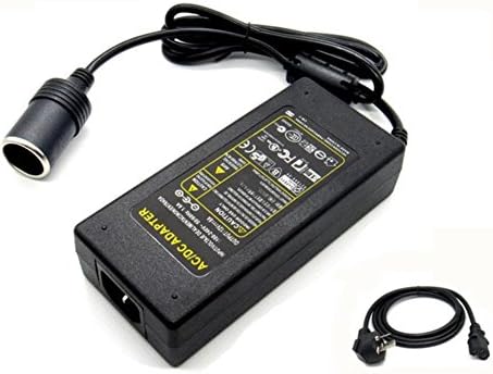 AC 110V/220V Home Wall Charger to 12V 8A 96W DC Car Universal Adapter Converter Cigarette Lighter Socket Volt Inverter Charger Supply Cord