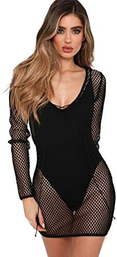 NRTSS Women’s Bathing Suit Cover Up Crochet Lace Bikini Swimsuit Dress