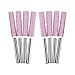 OIIKI 8 Pack Burr Grinding Stone File, Chainsaw Sharpener 3/16 Inch 5mm (Pink)