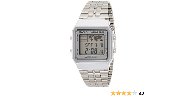 Casio A500WA-7 Vintage Classic Silver World Time Unisex Digital Watch :  Amazon.com.au: Clothing, Shoes \u0026 Accessories