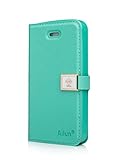iphone 4 Case,iphone 4s case,By Ailun,Wallet Case,PU Leather Case,Credit Card Holder,Flip Cover Skin[Mint Green]with Screen Protector and Styli Pen