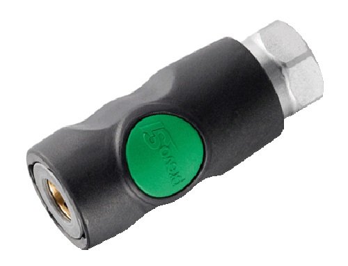 Prevost 7.2-7.4 mm Composite Safety Coupling, Reinforced Material, Nitrile O-ring Seal, Metal Parts, Compatible with European Standards, 12 Bar Max Pressure