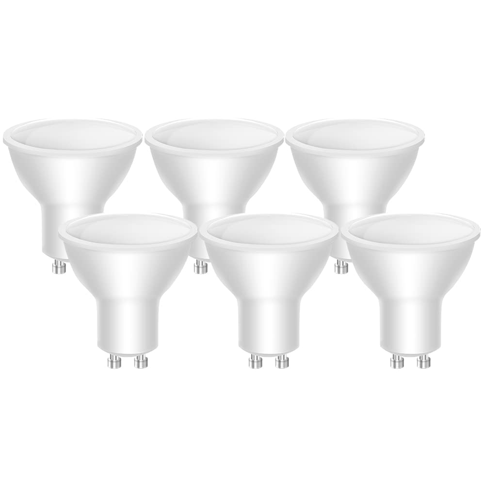 LEDYA GU10 LED Bulb, 3000K Warm White, 40W Halogen Equivalent, 5W 400lm, Energy Saving Spotlight, 120° Beam Angle, Non-Dimmable (6 Pack)